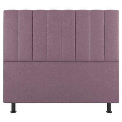 Kit Cabeceira E Baú Cama Box King Size Cora 195cm Suede Rosé