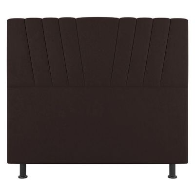 Cabeceira Cama Box Solteiro Dublin 100cm Sintético Marrom - Abmaza