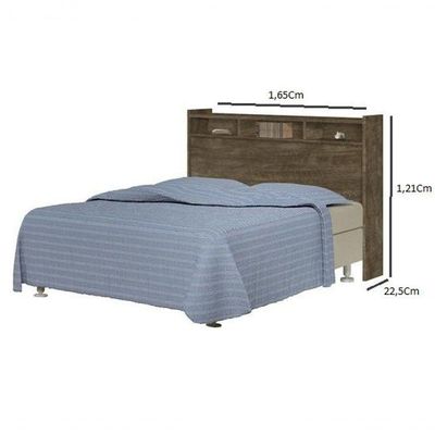 Cabeceira Melissa Queen 1,58cm Castanho - Cambel