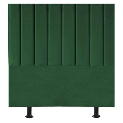 Cabeceira Cama Box Solteiro 100 Cm Sophia Carla Suede Cor:verde Musgo