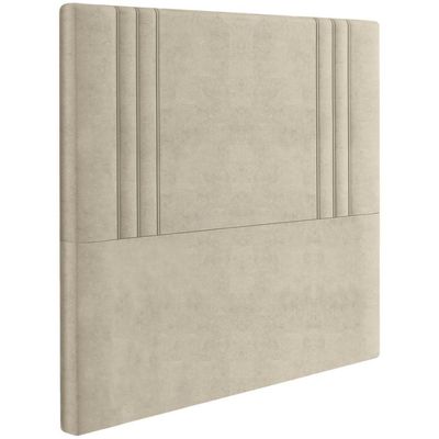 Cabeceira Solteiro 88 Cm London Veludo Bege Soon Bege