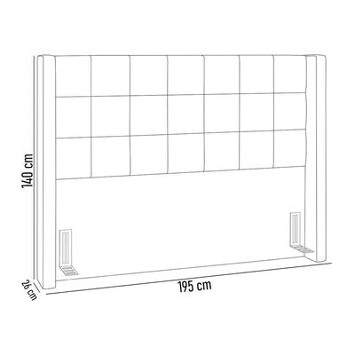 Kit Cabeceira Cama Box Paris 195cm Com Puff Recamier Itália P05 Bouclê Oliva