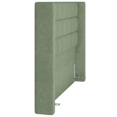 Kit Cabeceira Cama Box Paris 195cm Com Puff Recamier Itália P05 Bouclê Oliva