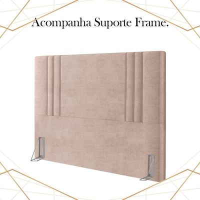 Cabeceira Casal 138 Cm London Veludo Rose Soon Rose