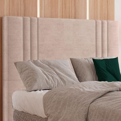 Cabeceira Casal 138 Cm London Veludo Rose Soon Rose