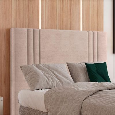 Cabeceira Casal 138 Cm London Veludo Rose Soon Rose