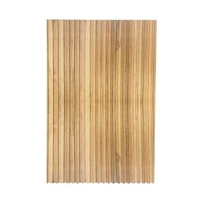 Cabeceira Esmeralda Madeira Maciça Ripada 150 X 100cm Para Cama De Solteiro Marrom