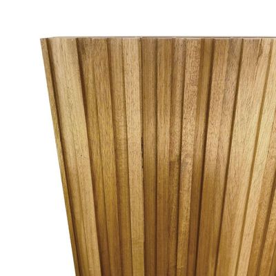Cabeceira Esmeralda Madeira Maciça Ripada 150 X 100cm Para Cama De Solteiro Marrom