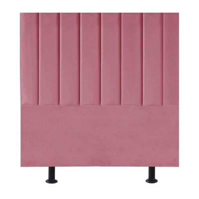Cabeceira Estofada Cama Box Casal 140 Cm Sophia Carla Suede Cor:rosa