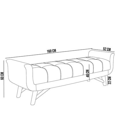 Kit Cabeceira Cama Box Paris 160 Cm Com Puff Recamier Itália P05 Bouclê Bege Lyam Decor