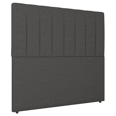 Cabeceira Cama Box Casal King Size Ivana 193cm Linho Cinza - Abmaza