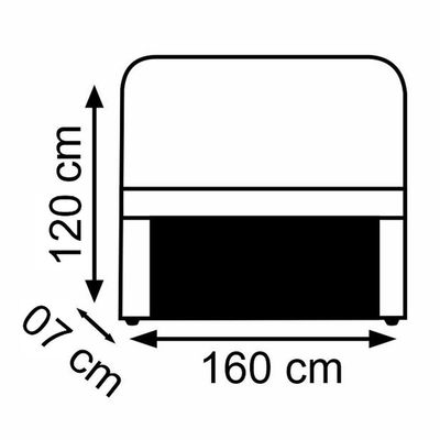 Kit Cabeceira E Calçadeira Baú Casal Queen 1,60m Berlim Suede Marrom Dal Poz Estofados