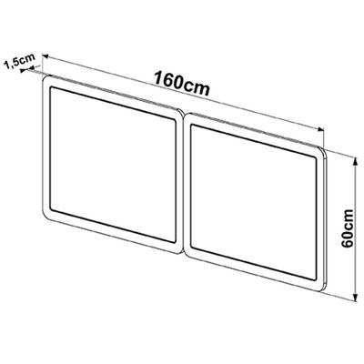 Cabeceira Cama Box Casal Queen Painel Com Telinha 160cm Moss A03 Hanover