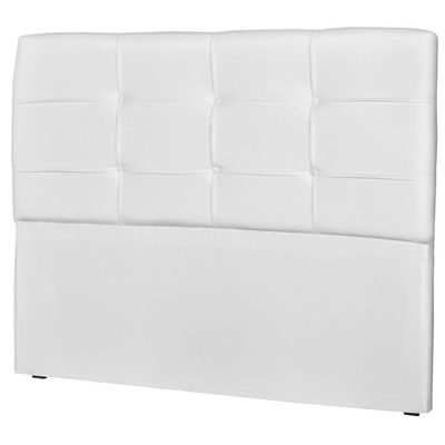 Cabeceira Casal 195Cm London Corino Branco - Js Móveis