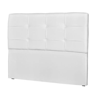 Cabeceira Casal 195Cm London Corino Branco - Js Móveis
