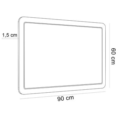 Cabeceira Cama Box Solteiro Painel Com Telinha 90cm Moss A03 Nero