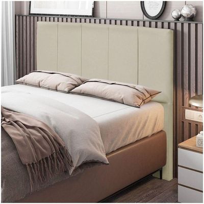 Cabeceira Cama Box Casal King 193cm Pérola D10 Corano Bege
