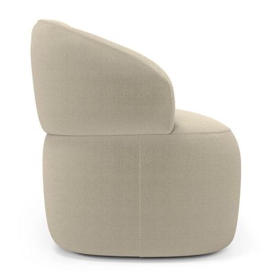 Sofá Orgânico 03 Lugares Living Glee 170cm Bouclê Bege - Desk Design