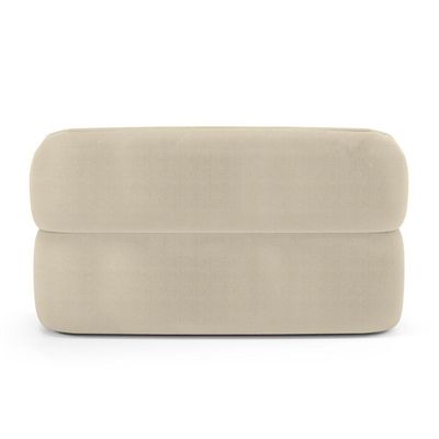 Sofá Orgânico 03 Lugares Living Glee 170cm Bouclê Bege - Desk Design