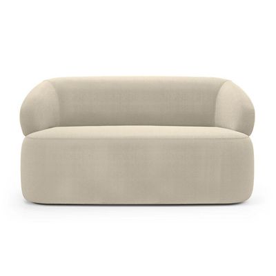 Sofá Orgânico 03 Lugares Living Glee 170cm Bouclê Bege - Desk Design