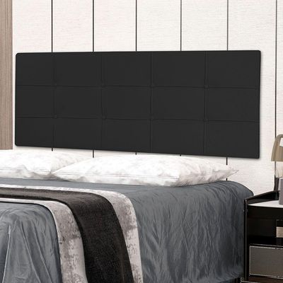 Cabeceira Painel Queen 1,60m Roma Corano - Pallazio Cor Preto