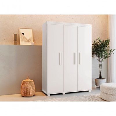 Guarda Roupa Belize 3 Portas 1 Gaveta Branco Camas Fênix Cor:branco