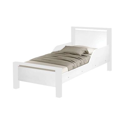 Mini Cama Infantil Branca Adesivada Branco