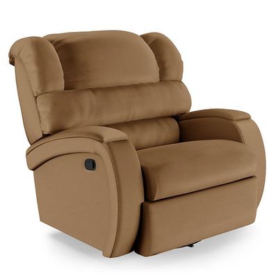 Poltrona Do Papai Reclinável Napoli Glider Giratória Pu Caramelo Fh1