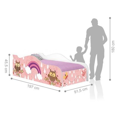 Cama Like Corujas Na Chuva Solteiro Com Colchão