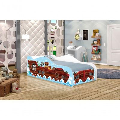 Cama Barquinho Joy Azul Solteiro