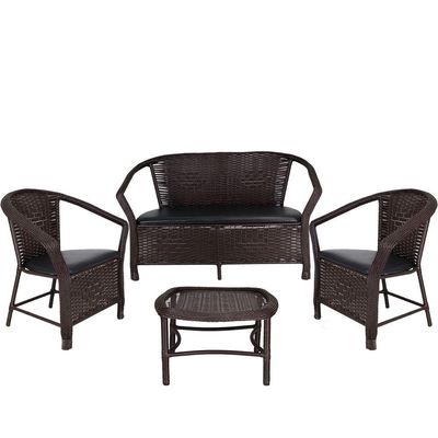 Conjunto Namoradeira E Mesa Navegantes E Preto Tabaco