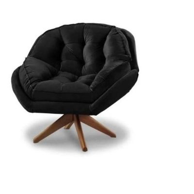 Poltrona Califórnia Com Base Giratória Suede