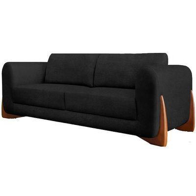 Sofa Jolie 2 Lugares 180cm Pes Boomerang Linho Boucle 3304 Ezz 3304