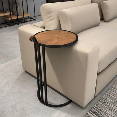Mesa De Apoio Industrial Supreme Alça De Couro Marrom
