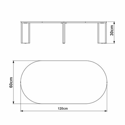 Mesa De Centro Chanfrada Pe Madeira Nero Preto 28017 Artesano Nero Preto