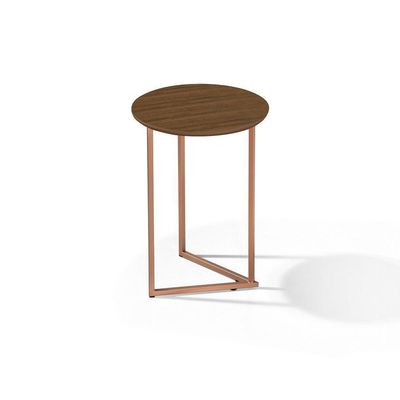 Mesa Lateral Apoio De Sala Pé De Ferro Estilo Industrial