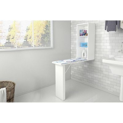 Balcão Multiuso P- área Serviço Retrátil Tp3030 Branco - Tecno Mobili