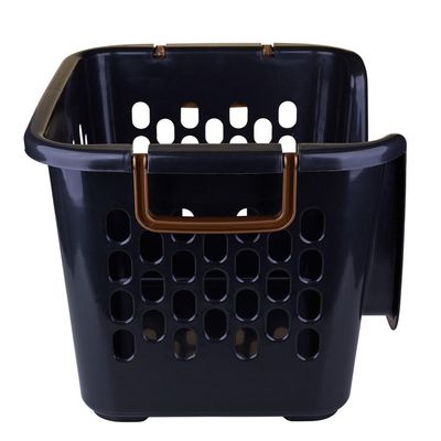 Cesto com Alça 52L Xplast Preto com Amêndoa