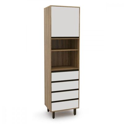 Paneleiro Confort Para Microondas Cinamomo Off White Batrol Cinamomo Com Off White