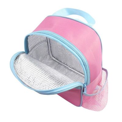 Conjunto De Mochila De Rodinha, Lancheira Térmica, Pote E Garrafa Pimpolhos Rosa