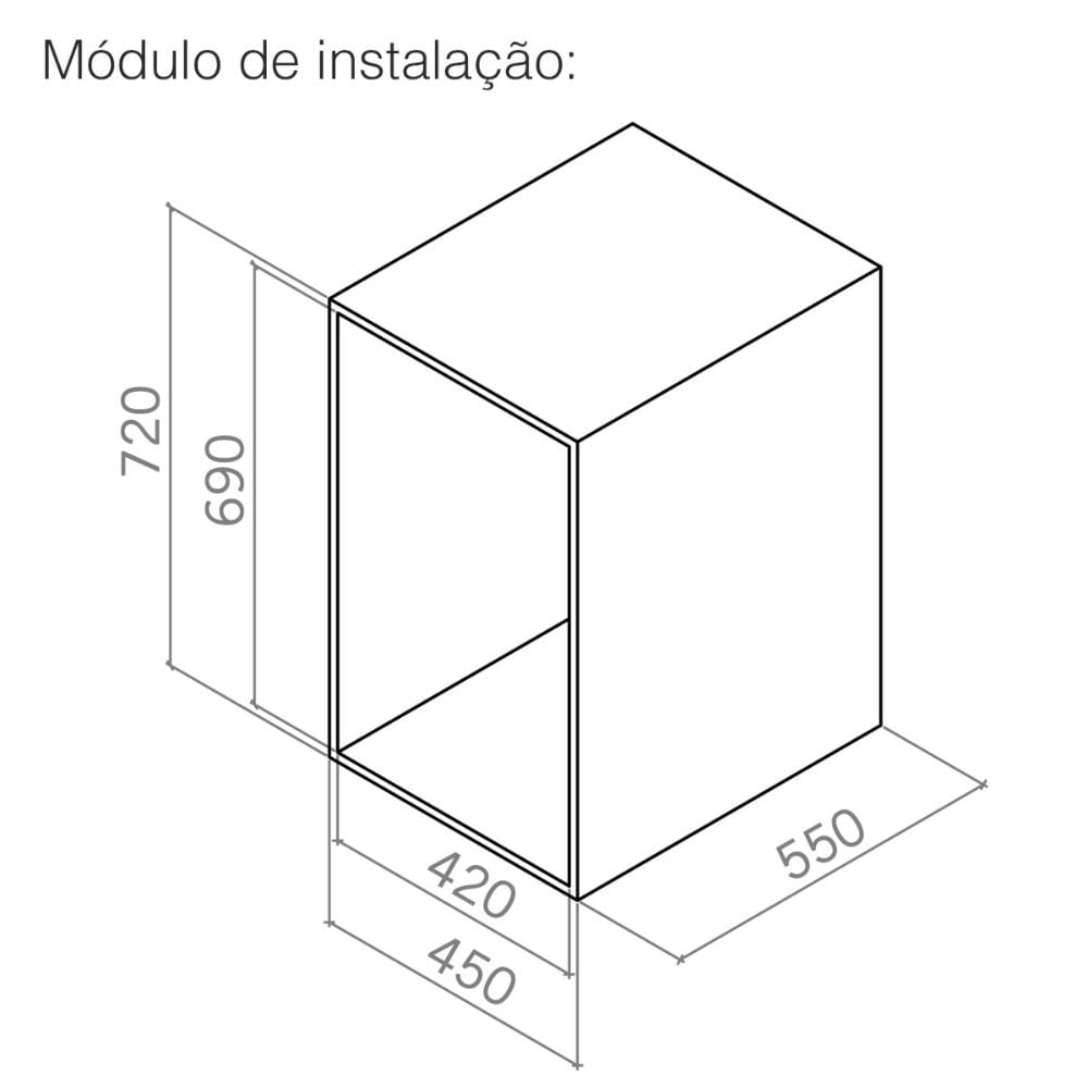 Coluna Baixa Deslizante com 2 Bandejas Masutti Organize Aço Carbono Organizador de Cozinha Armário