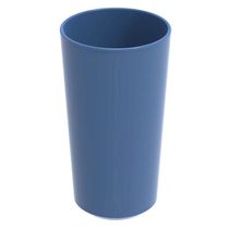 Kit 48 Copos de Plástico Altos 500ml Refeitório Escola Crippa Azul Madrugada