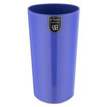Kit 48 Copos de Plástico Altos 500ml Refeitório Escola Crippa Azul Madrugada