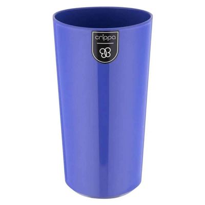 Kit 48 Copos de Plástico Altos 500ml Refeitório Escola Crippa Azul Madrugada