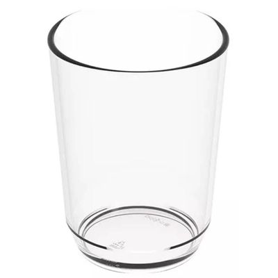 48 Copos Plásticos Refeitório Restaurante 500ml Transparente Servir Sucos Água Crippa