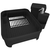 Kit Pia Cozinha Escorredor Pratos Lixeira 2,5L Porta Detergente