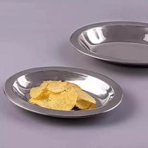 Travessa de Aço Inox Oval 20cm Pequena Hercules Baixela Funda para Servir Salada Porções