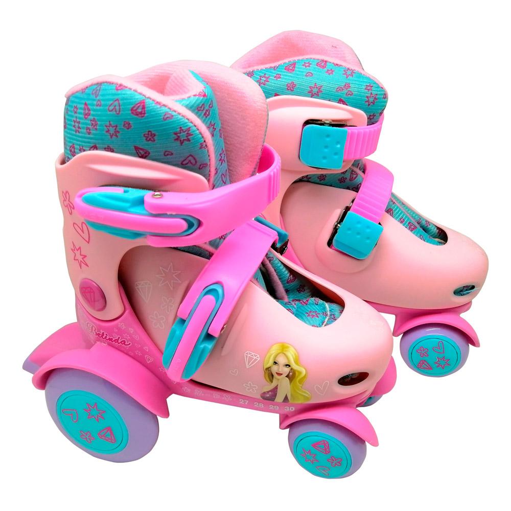 Patins Roller Ajustável 27-30 Belinda DMRadical DMR5874 Rosa