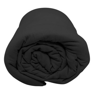 Lençol Portallar Queen Com Elástico Malha 100% Algodão Premiun Classic Preto