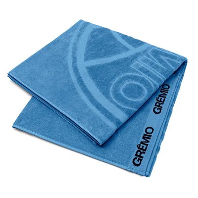 Toalha de Banho Buettner Jacquard Veludo Futebol Gremio 70cmx140m Azul
